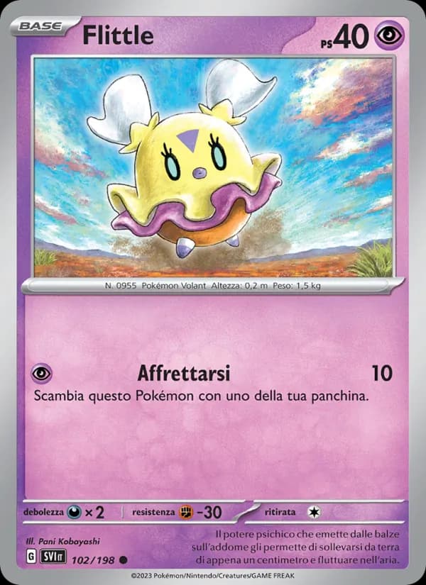 Flittle card in Italian