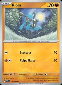 Riolu card in Italian