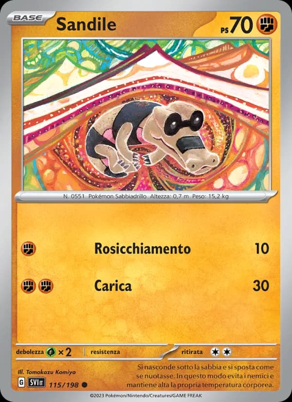 Sandile card in Italian