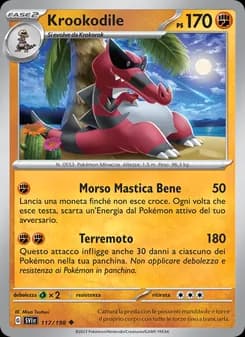 Krookodile card in Italian