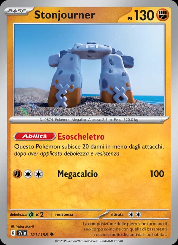Stonjourner card in Italian