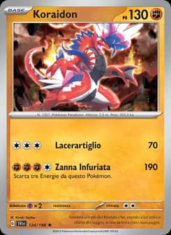 Koraidon card in Italian