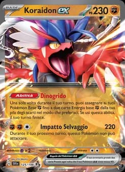 Koraidon-ex card in Italian