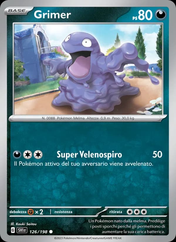 Grimer card in Italian