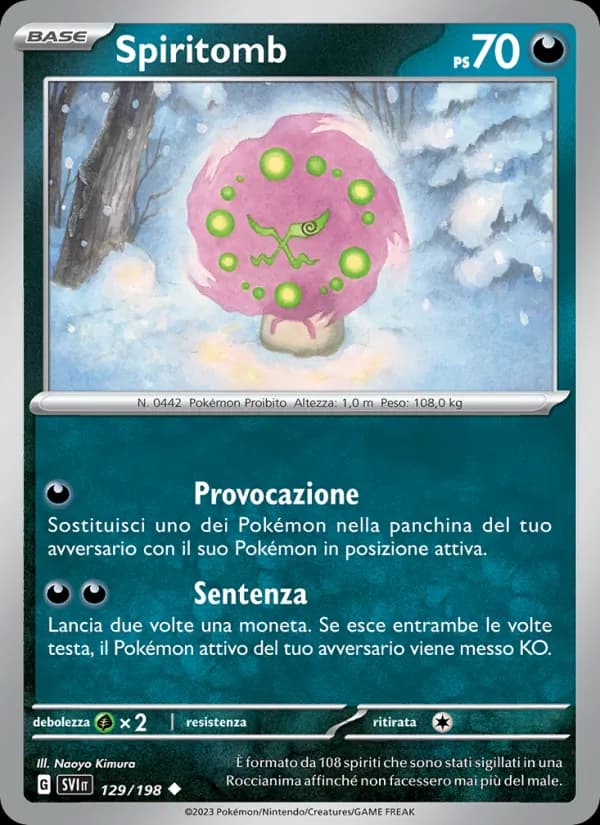Spiritomb card in Italian
