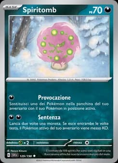 Spiritomb card in Italian