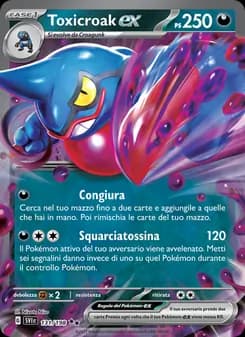 Toxicroak-ex card in Italian