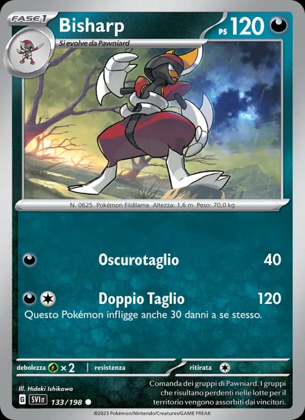 Bisharp card in Italian