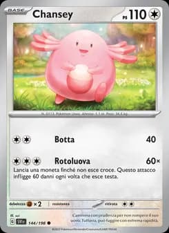 Chansey card in Italian
