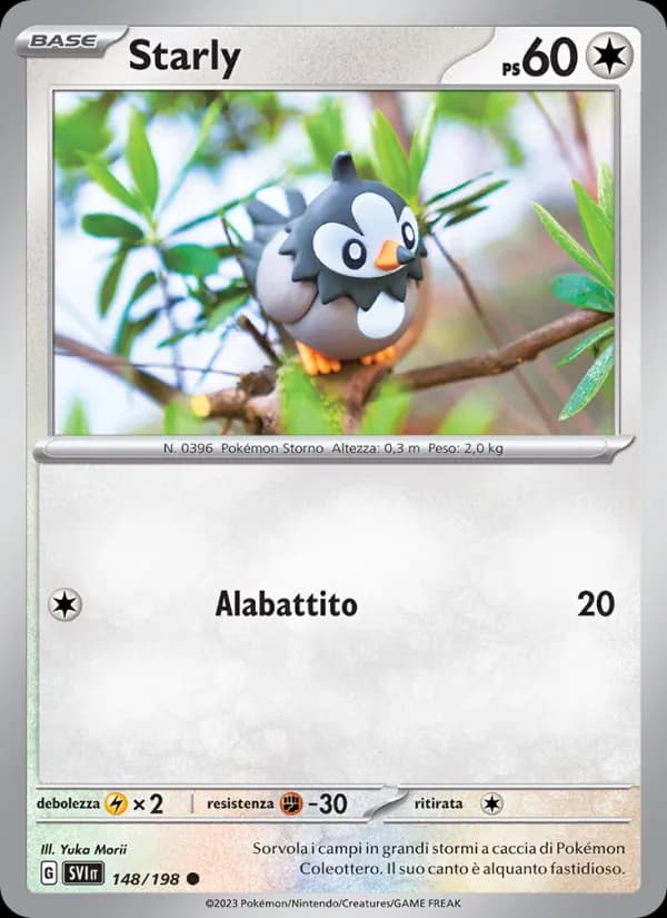 Starly card in Italian