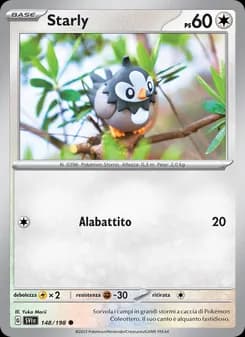 Starly card in Italian