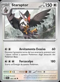 Staraptor card in Italian