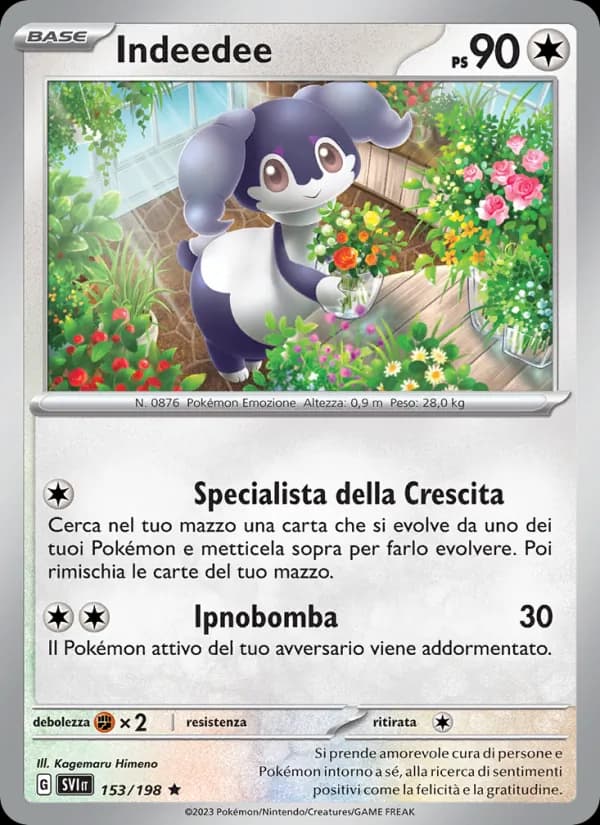 Indeedee card in Italian