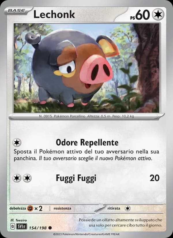 Lechonk card in Italian