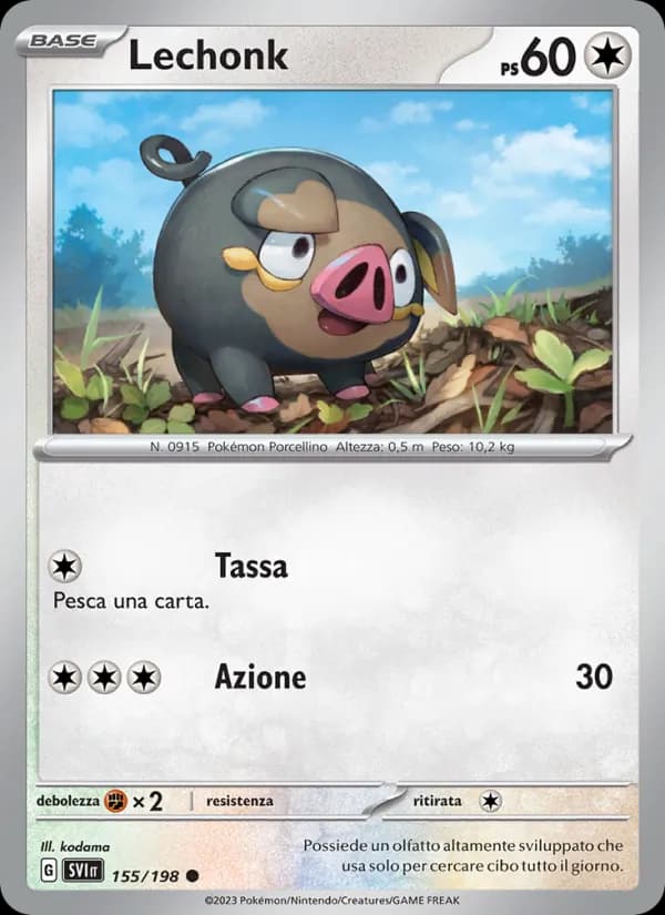 Lechonk card in Italian