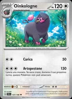 Oinkologne card in Italian