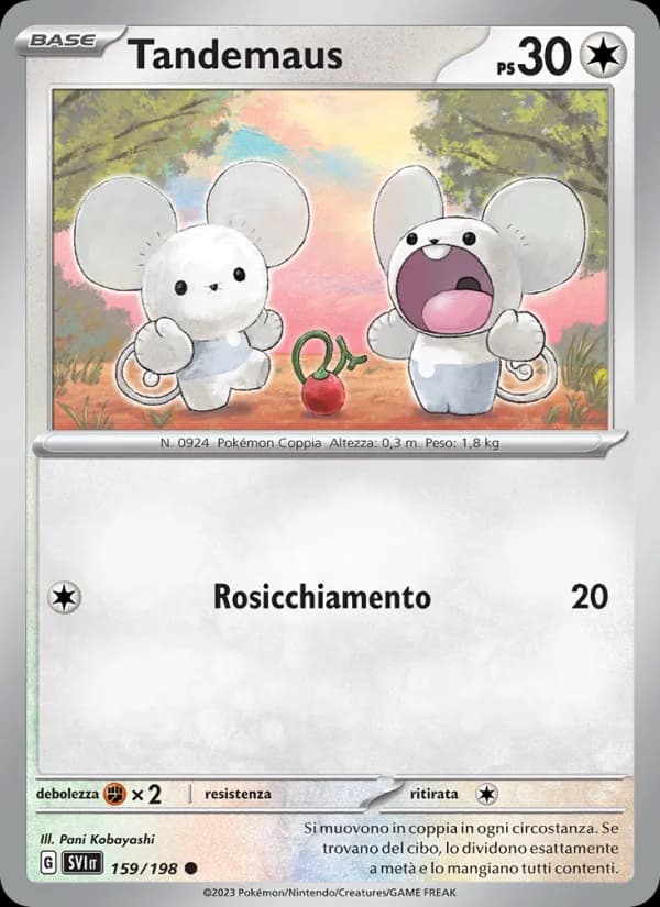 Tandemaus card in Italian