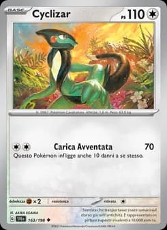 Cyclizar card in Italian