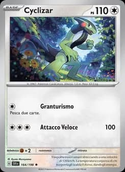 Cyclizar card in Italian