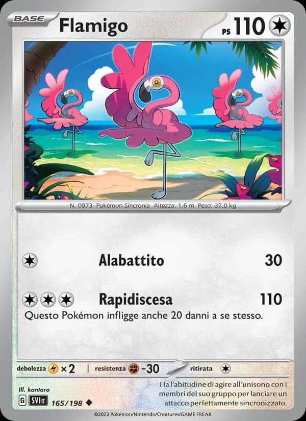 Flamigo card in Italian