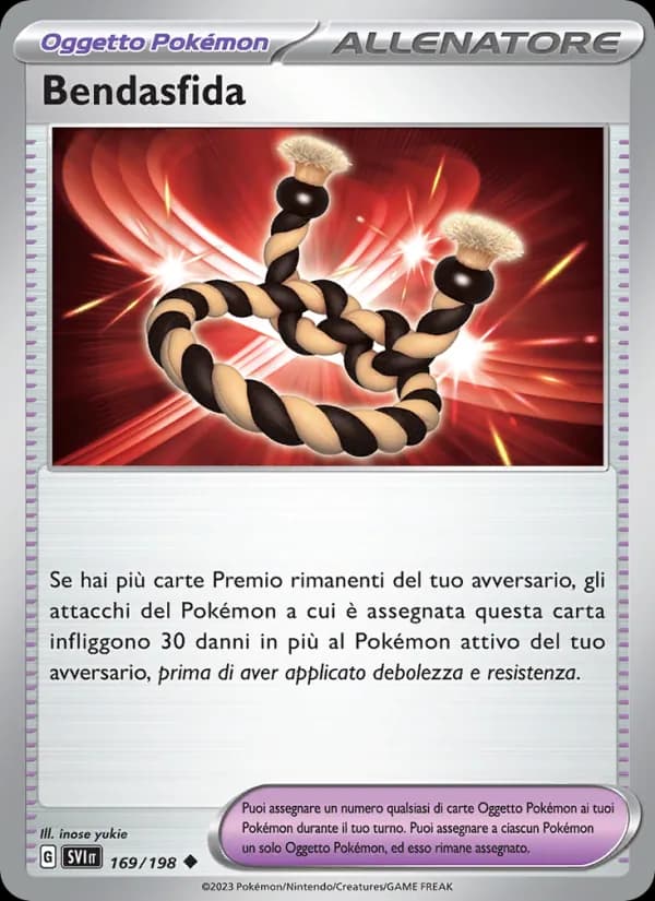 Bendasfida card in Italian