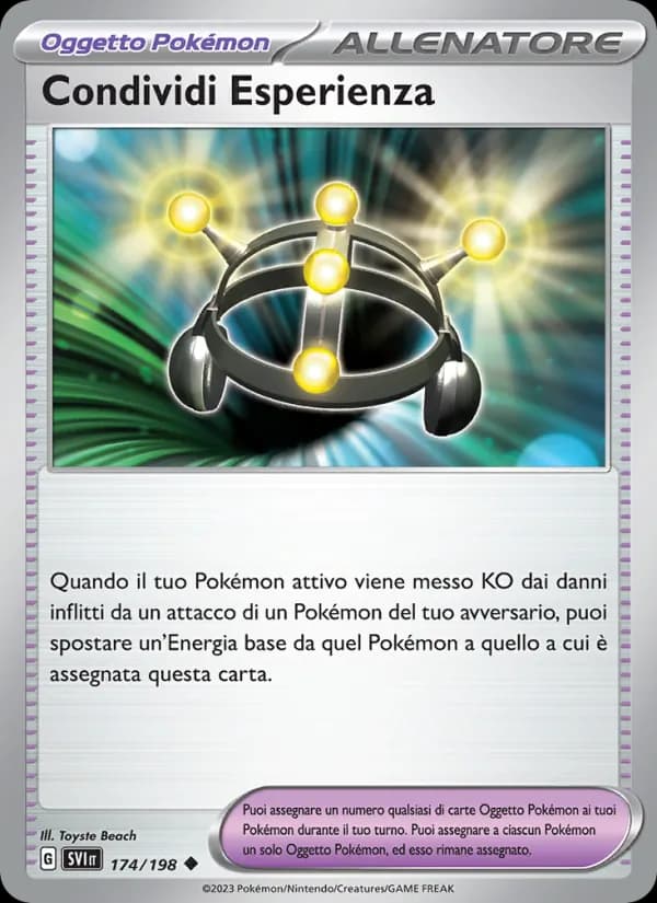 Condividi Esperienza card in Italian