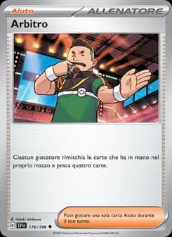 Arbitro card in Italian