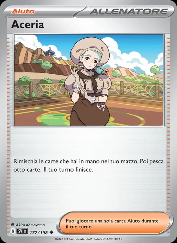 Aceria card in Italian