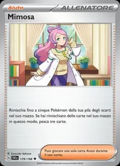 Mimosa card in Italian