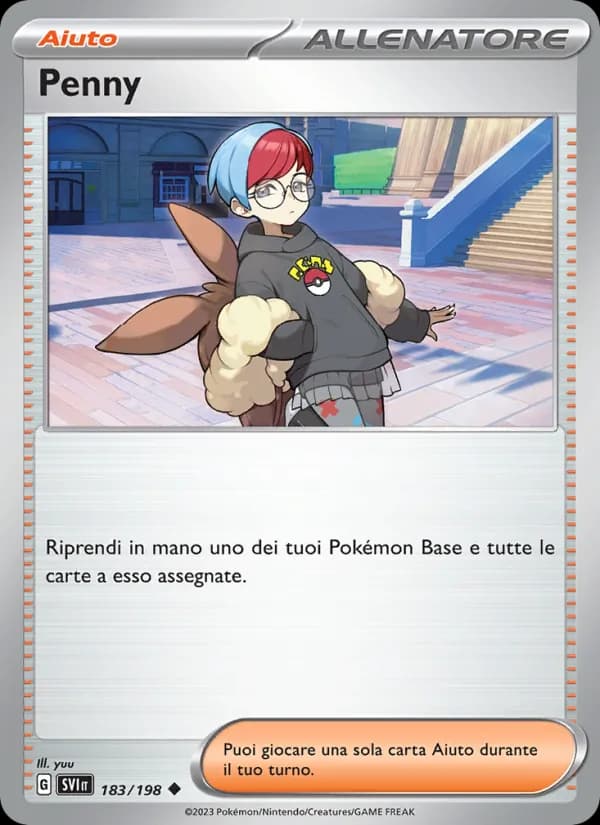 Penny card in Italian