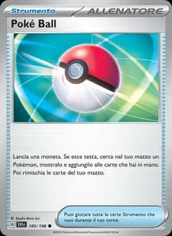 Poké Ball card in Italian