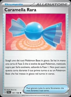 Caramella Rara card in Italian