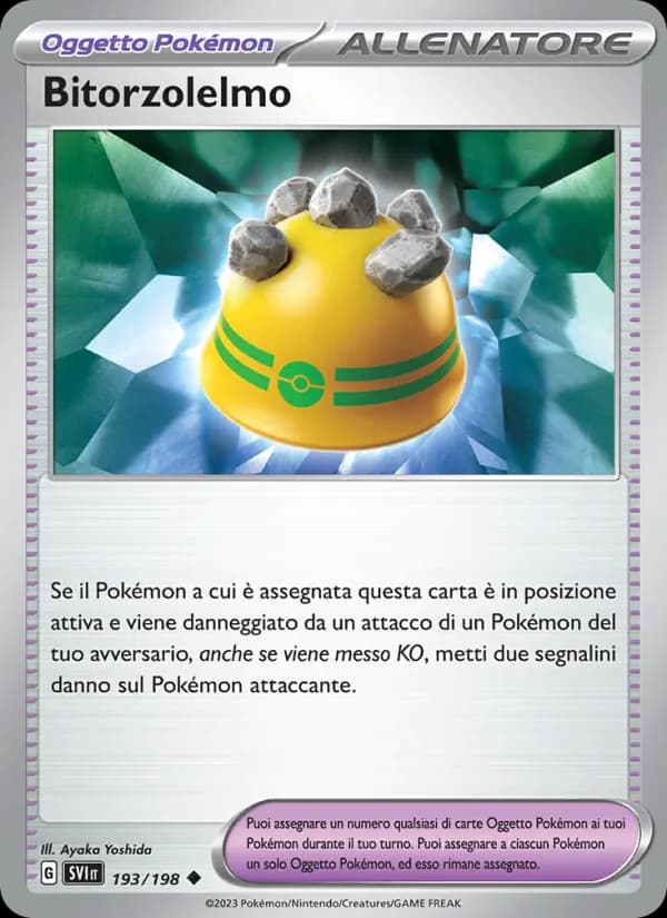 Bitorzolelmo card in Italian
