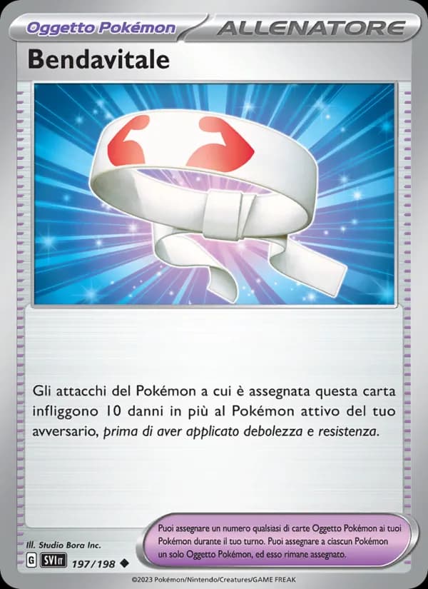 Bendavitale card in Italian