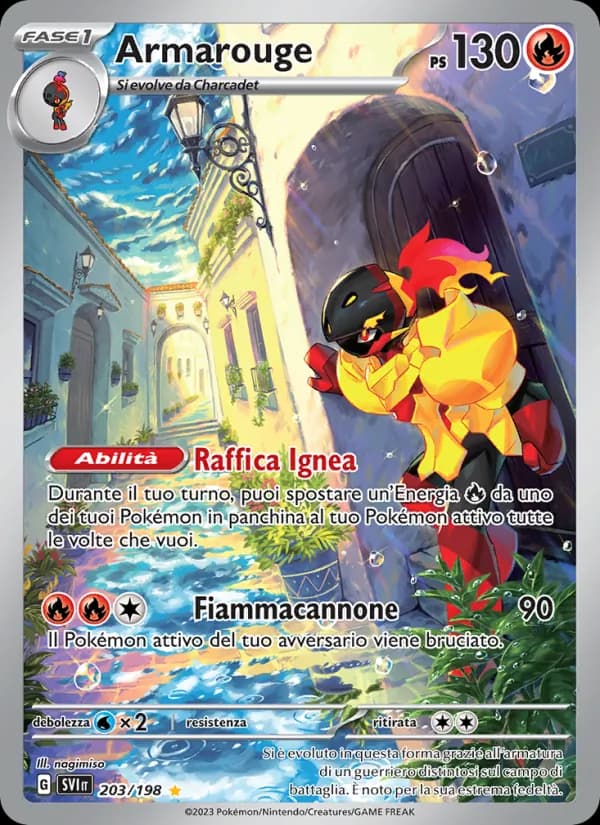 Armarouge card in Italian