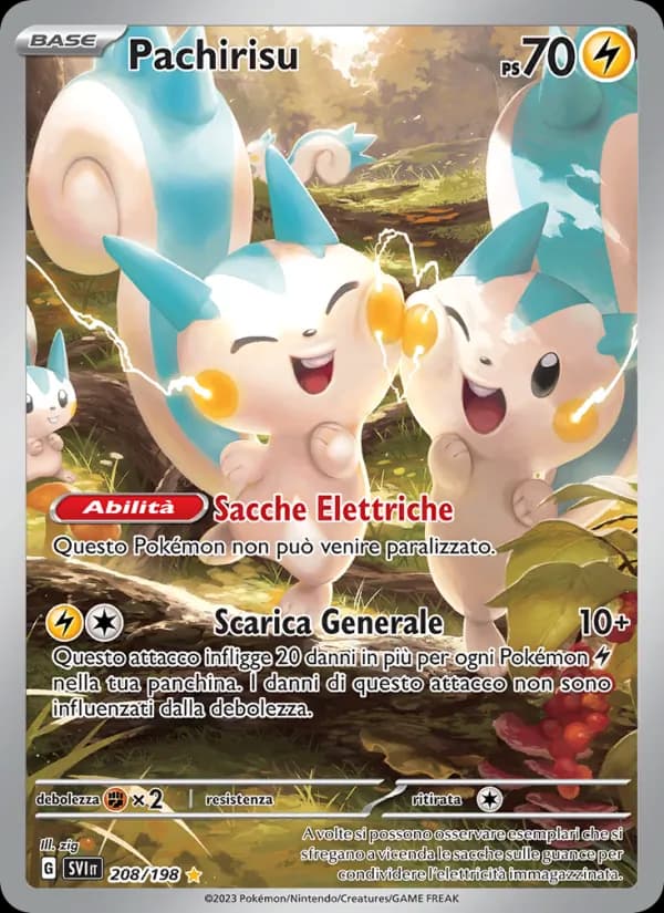 Pachirisu card in Italian