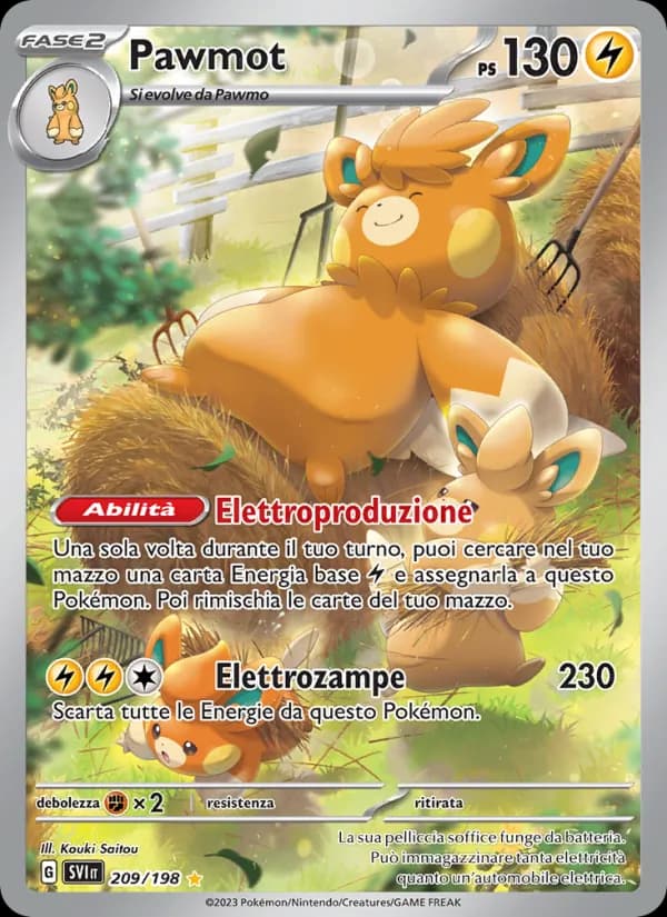 Pawmot card in Italian