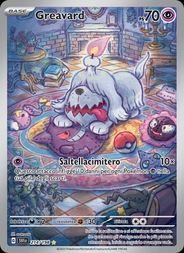 Greavard card in Italian