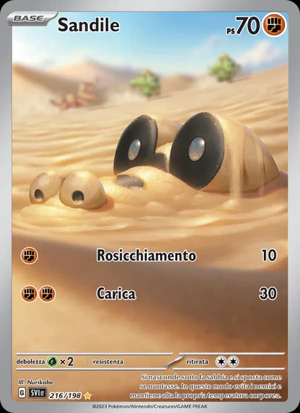 Sandile card in Italian