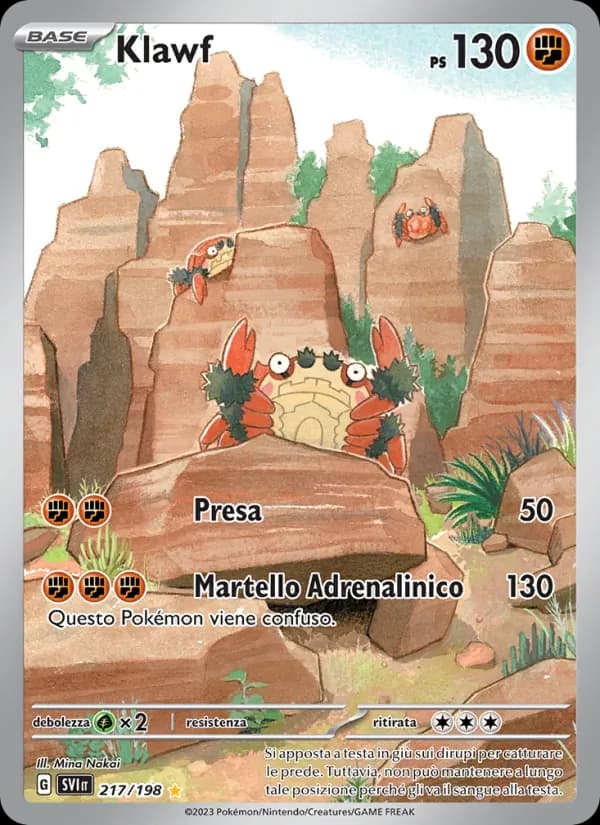 Klawf card in Italian