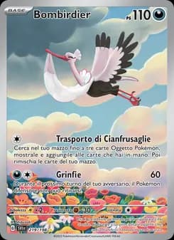 Bombirdier card in Italian
