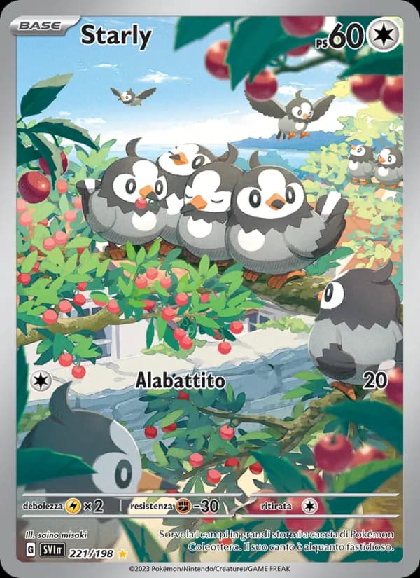 Starly card in Italian