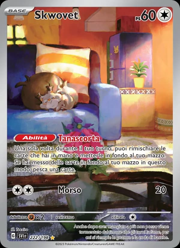 Skwovet card in Italian