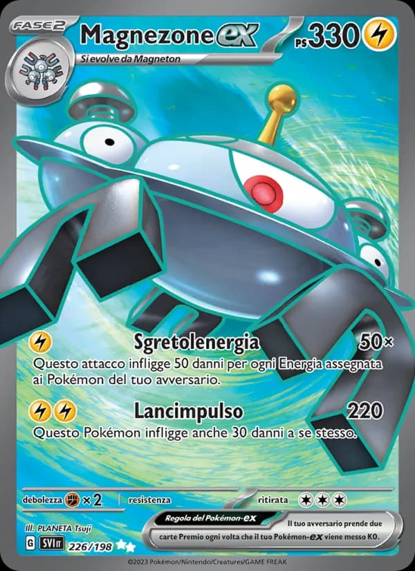 Magnezone-ex card in Italian