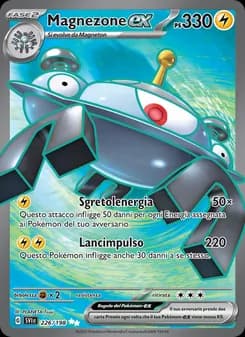 Magnezone-ex card in Italian