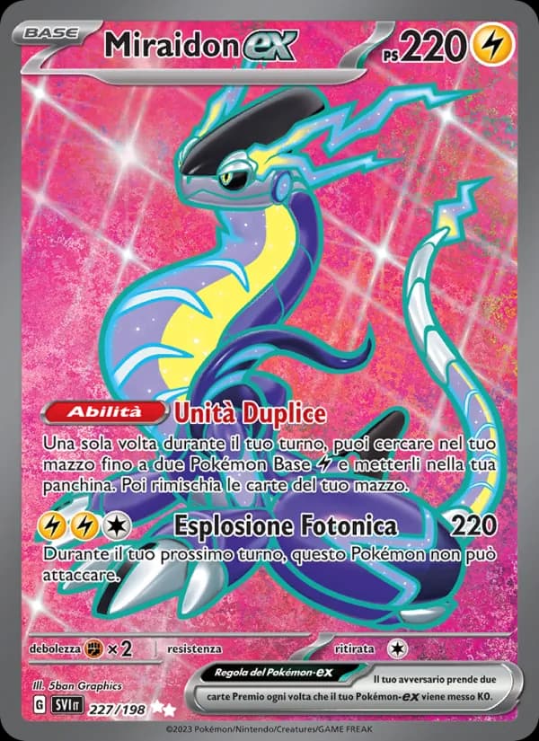 Miraidon-ex card in Italian