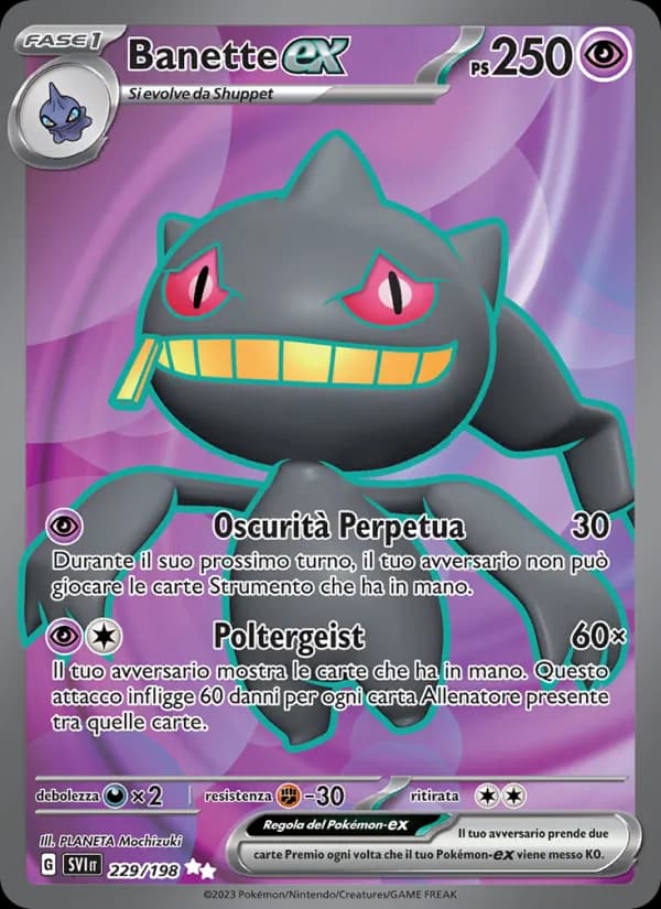 Banette-ex card in Italian