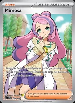 Mimosa card in Italian