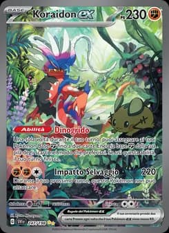 Koraidon-ex card in Italian