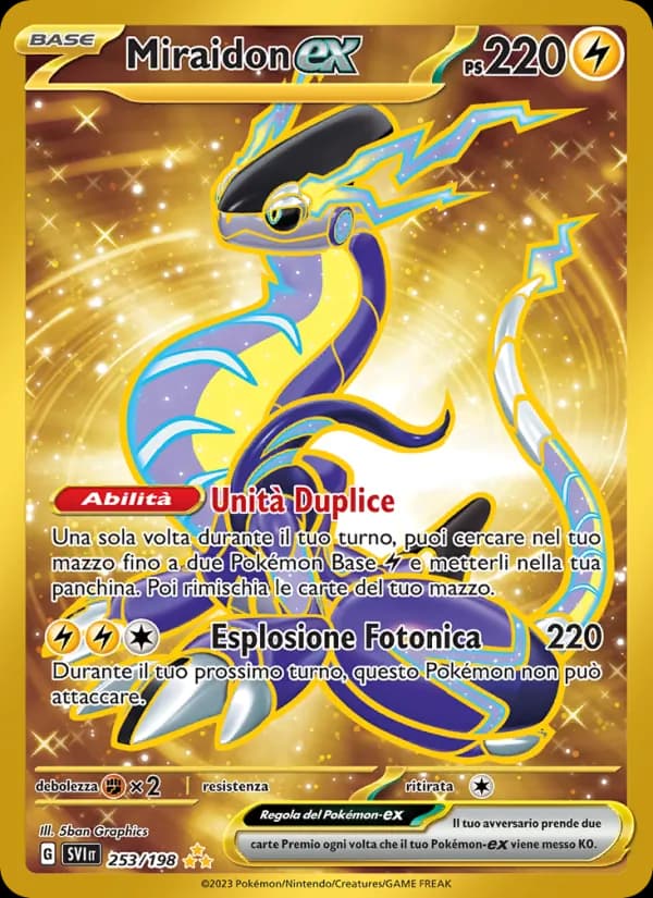 Miraidon-ex card in Italian